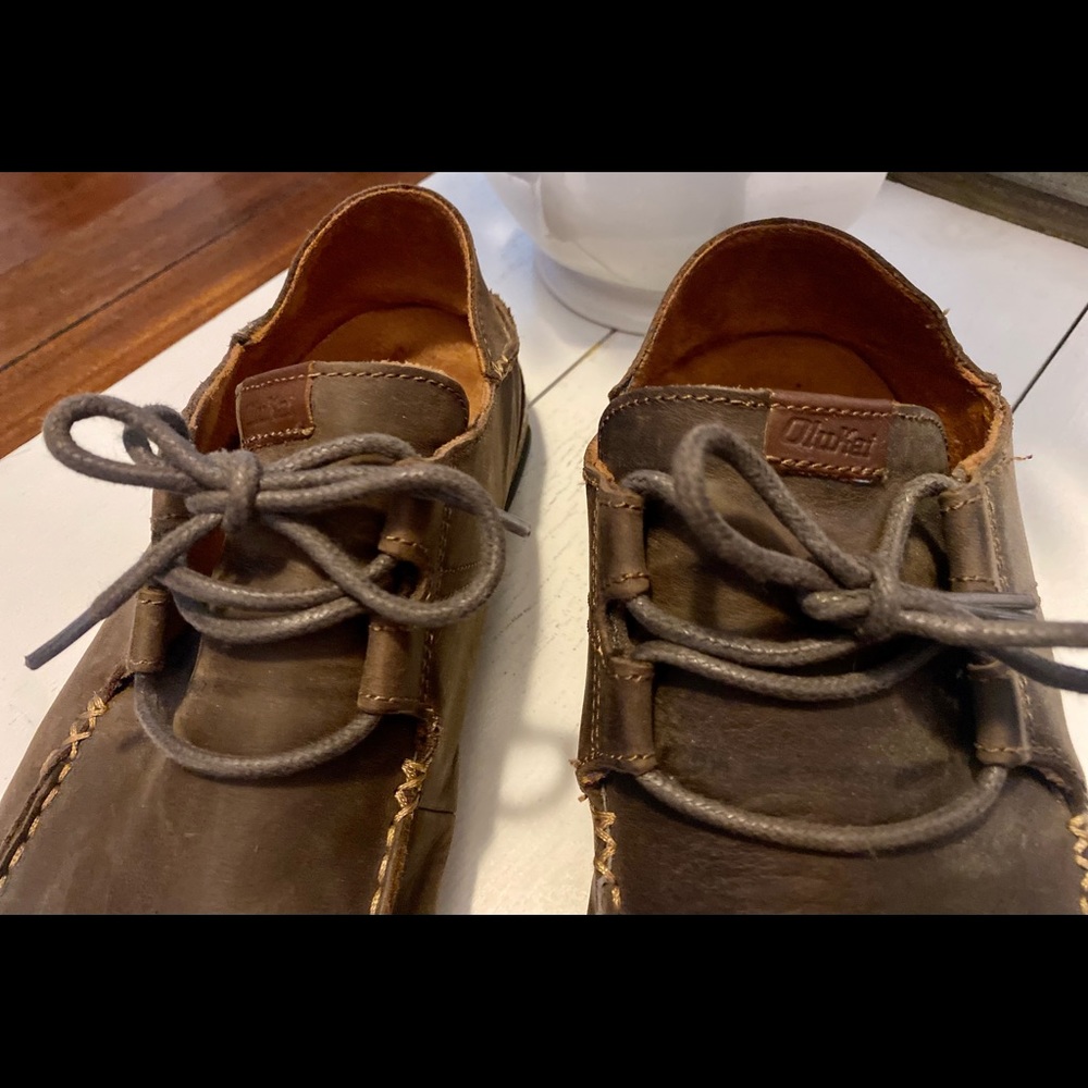 Olukai Ohana Lace-up Nubuck shoes